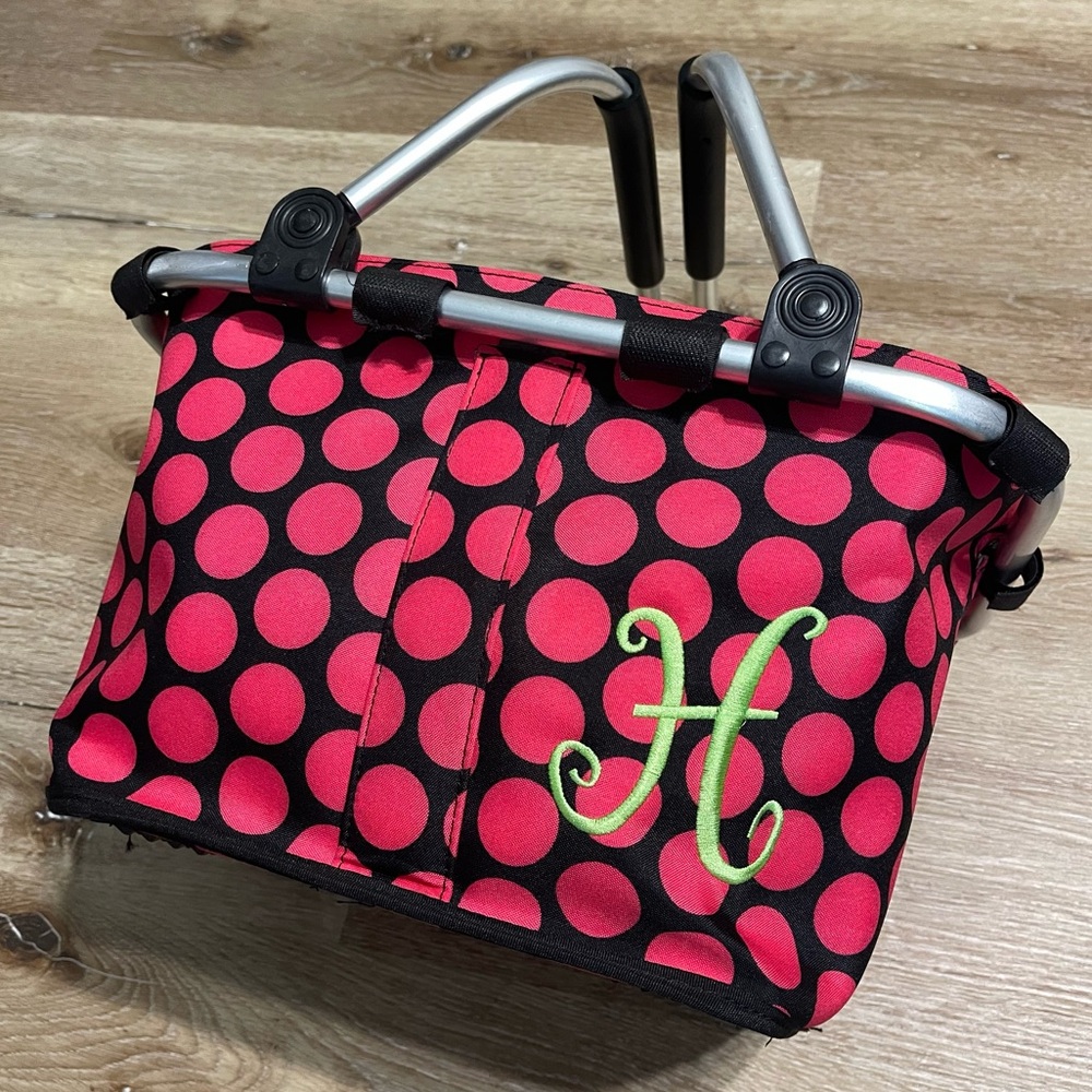 Collapsible Aluminum Frame Initial Embroider Polk… - image 3